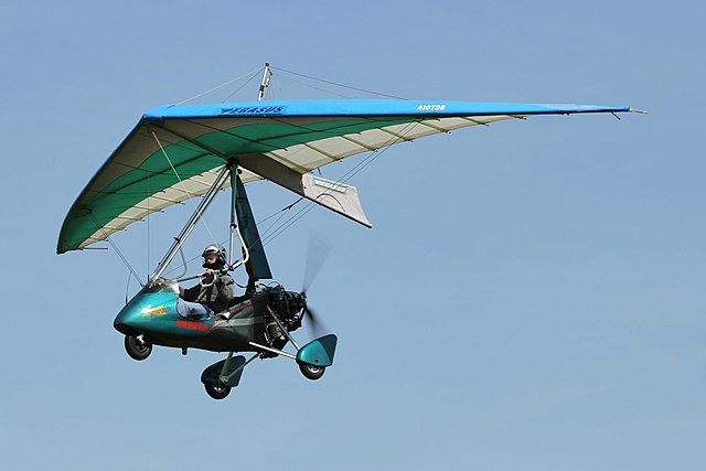 blue and white plane